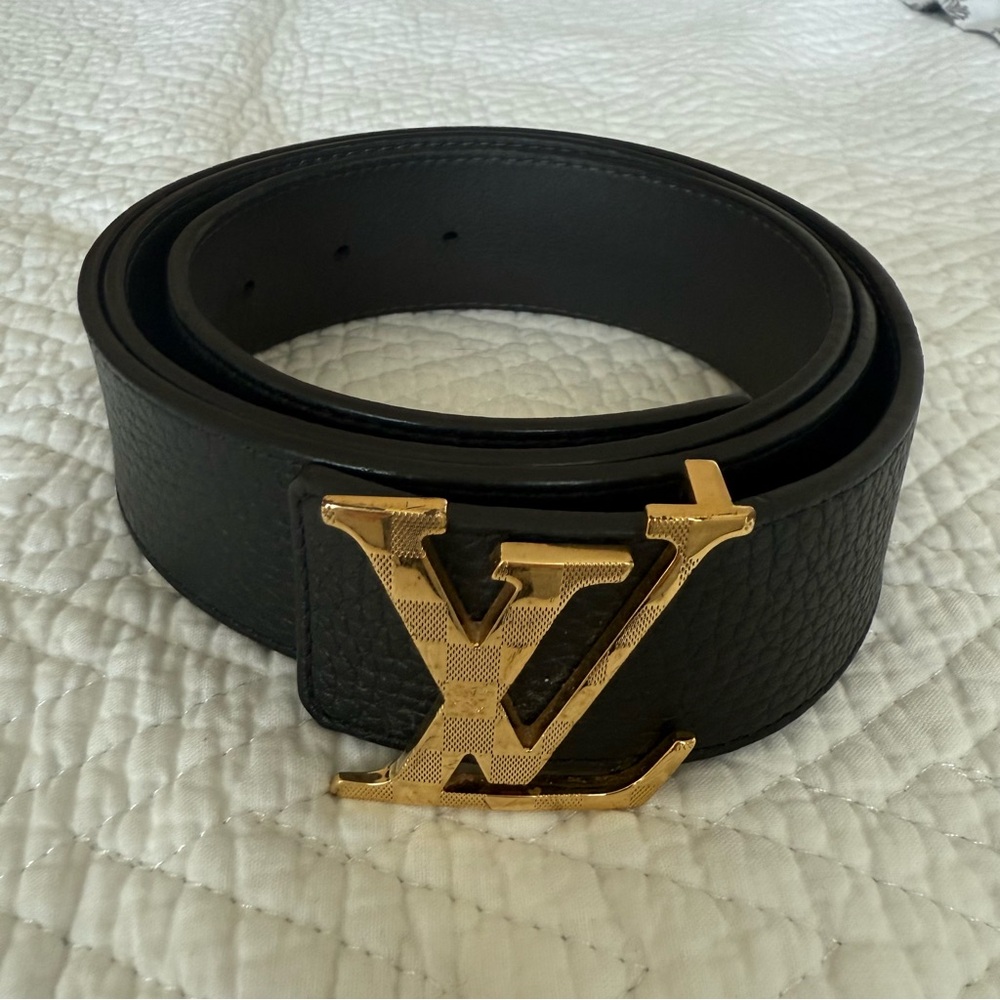 Louis Vuitton Damier LV 40mm Reversible Belt | 100% Authentic EUC Sz 100 - Picture 7 of 10